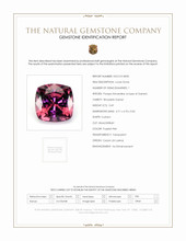 0.69 Ct. Rhodolite Garnet from Ceylon (Sri Lanka) Scan Report