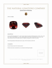 0.71 Ct. Garnet from Ceylon (Sri Lanka) Appraisal