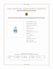 0.74 Ct. Blue Aquamarine from Mozambique Scan Report