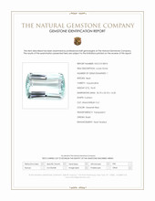 96.81 Ct. Greenish Blue Aquamarine from Brazil Scan Report