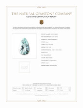 12.22 Ct. Greenish Blue Aquamarine from Brazil Scan Report