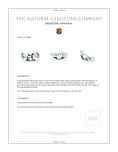 26.97 Ct. Bluish Green Aquamarine from Brazil Appraisal