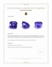 3.35 Ct. Tanzanite from Tanzania Appraisal