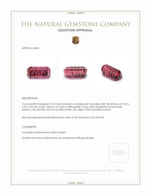 2.32 Ct. Pink Tourmaline from Brazil Appraisal