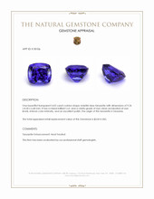 4.02 Ct. Tanzanite from Tanzania Appraisal