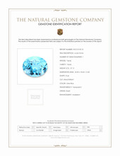 37.15 Ct. Swiss Blue Topaz from Brazil Scan Report