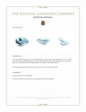 4.19 Ct. Sky Blue Topaz from Brazil Appraisal