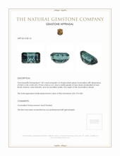 1.82 Ct. Tourmaline from Brazil Appraisal