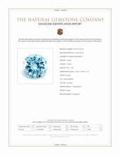 12.01 Ct. Sky Blue Topaz from Brazil Scan Report