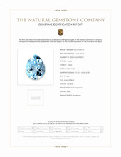 10.08 Ct. Sky Blue Topaz from Brazil Scan Report