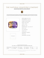 13.98 Ct. Bi Color Ametrine from Brazil Scan Report