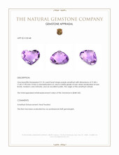 21.76 Ct. Amethyst from Brazil Appraisal