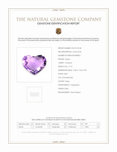 21.76 Ct. Purple Amethyst from Brazil Scan Report