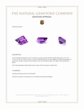 14.52 Ct. Amethyst from Brazil Appraisal