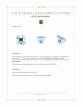 2.89 Ct. Aquamarine from Mozambique Appraisal