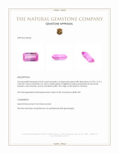 0.50 Ct. Spinel from Tanzania Appraisal