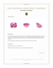 1.82 Ct. Spinel from Tanzania Appraisal