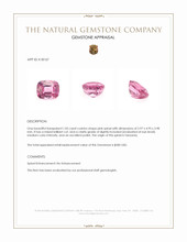 1.05 Ct. Pink Spinel from Tanzania Appraisal