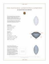 4.29 Ct. Chrysoberyl from Ceylon (Sri Lanka) 3 D Scan Report