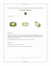 1.57 Ct. Chrysoberyl from Ceylon (Sri Lanka) Appraisal