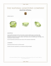 4.09 Ct. Chrysoberyl from Ceylon (Sri Lanka) Appraisal