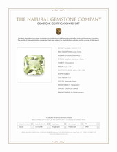 1.57 Ct. Chrysoberyl from Ceylon (Sri Lanka) Scan Report