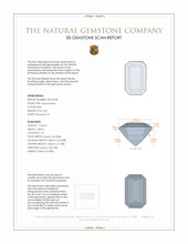 3.03 Ct. Aquamarine from Mozambique 3 D Scan Report