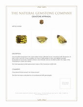 2.83 Ct. Yellowish Brown Chrysoberyl from Ceylon (Sri Lanka) Appraisal