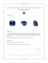 1.34 Ct. Cobalt Spinel from Ceylon (Sri Lanka) Appraisal