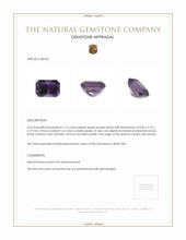 2.15 Ct. Spinel from Ceylon (Sri Lanka) Appraisal