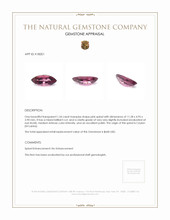 1.54 Ct. Spinel from Ceylon (Sri Lanka) Appraisal