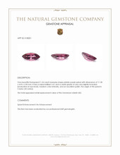 1.54 Ct. Pinkish Purple Spinel from Ceylon (Sri Lanka) Appraisal