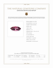 1.54 Ct. Pinkish Purple Spinel from Ceylon (Sri Lanka) Scan Report