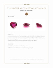 2.69 Ct. Reddish Pink Rubellite Tourmaline from Madagascar Appraisal