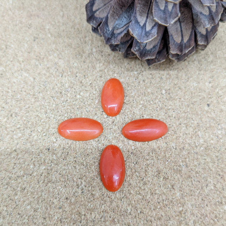 10.47 Ct. Cabochon Coral from Italy
