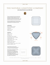 3.28 Ct. Aquamarine from Mozambique 3 D Scan Report