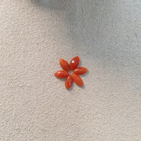 3.37 Ct. Cabochon Coral from Italy Life Style