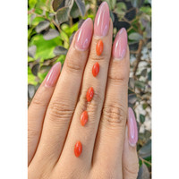 4.46 Ct. Cabochon Coral from Italy Life Style