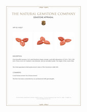 2.42 Ct. Salmon (Orange) Coral from Italy Appraisal
