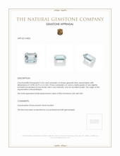 3.65 Ct. Aquamarine from Mozambique Appraisal