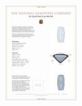 3.50 Ct. Tourmaline from Ceylon (Sri Lanka) 3 D Scan Report