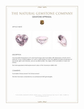 2.59 Ct. Pink Tourmaline from Ceylon (Sri Lanka) Appraisal