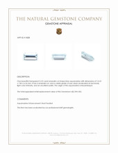 5.32 Ct. Aquamarine from Mozambique Appraisal