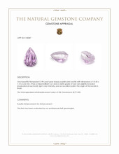 2.98 Ct. Kunzite from Brazil Appraisal