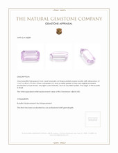 4.46 Ct. Pinkish Purple Kunzite from Brazil Appraisal