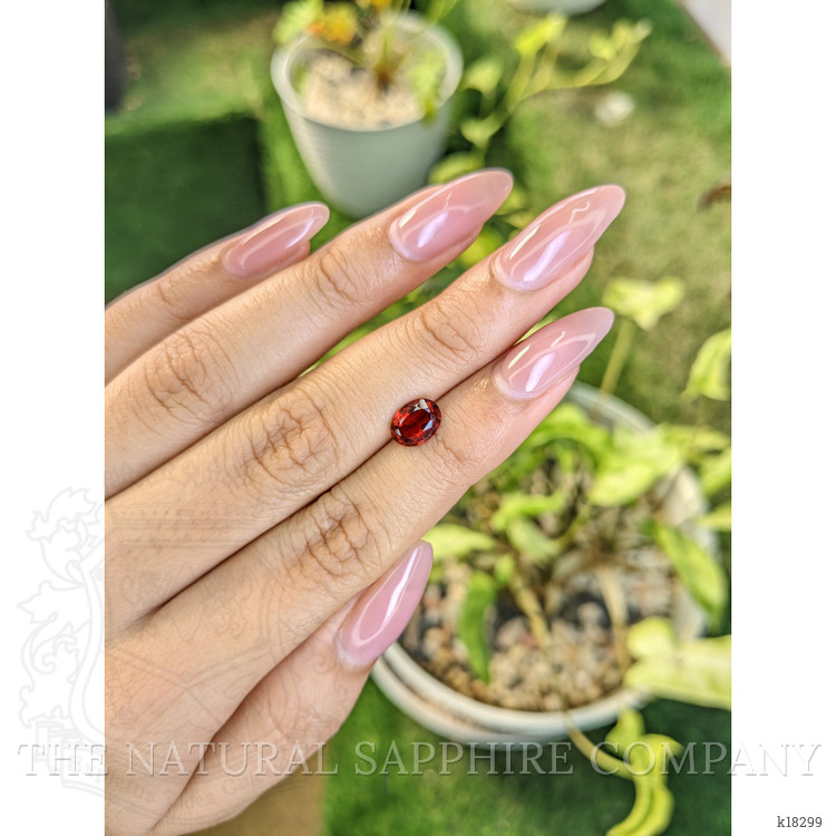 1.42 Ct. Almandine Garnet from Ceylon (Sri Lanka)