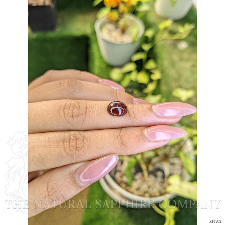 3.71 Ct. Cabochon Garnet from Ceylon (Sri Lanka)