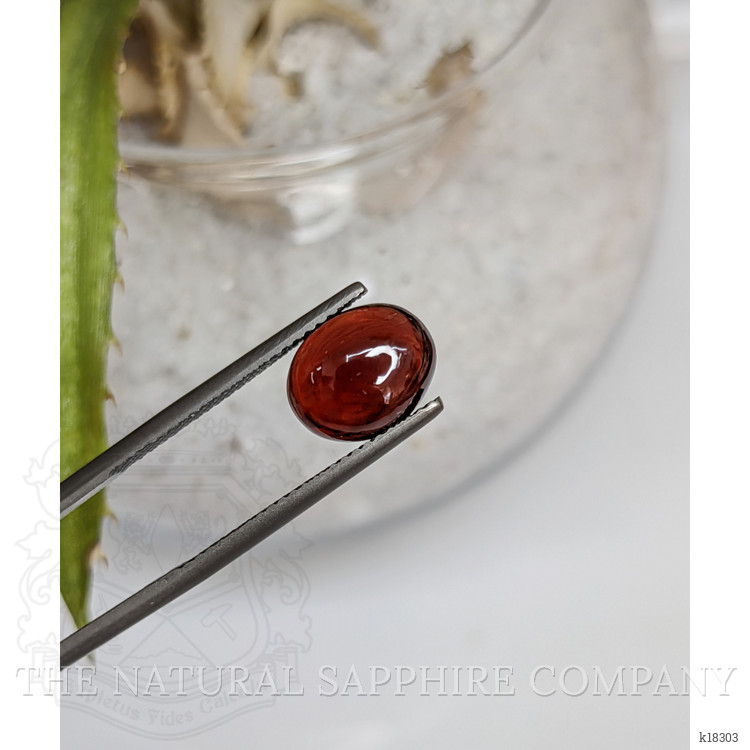 3.63 Ct. Cabochon Garnet from Ceylon (Sri Lanka)
