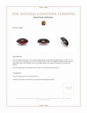 1.64 Ct. Cabochon Garnet from Ceylon (Sri Lanka) Appraisal