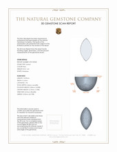 1.64 Ct. Cabochon Garnet from Ceylon (Sri Lanka) 3 D Scan Report